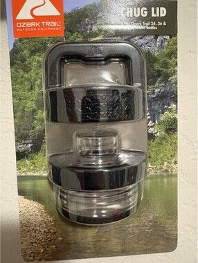 Ozark Trail Chugging Cap Lid Fit 24/36/64 Oz Bottles 100% Leak proof & E-Z Turn